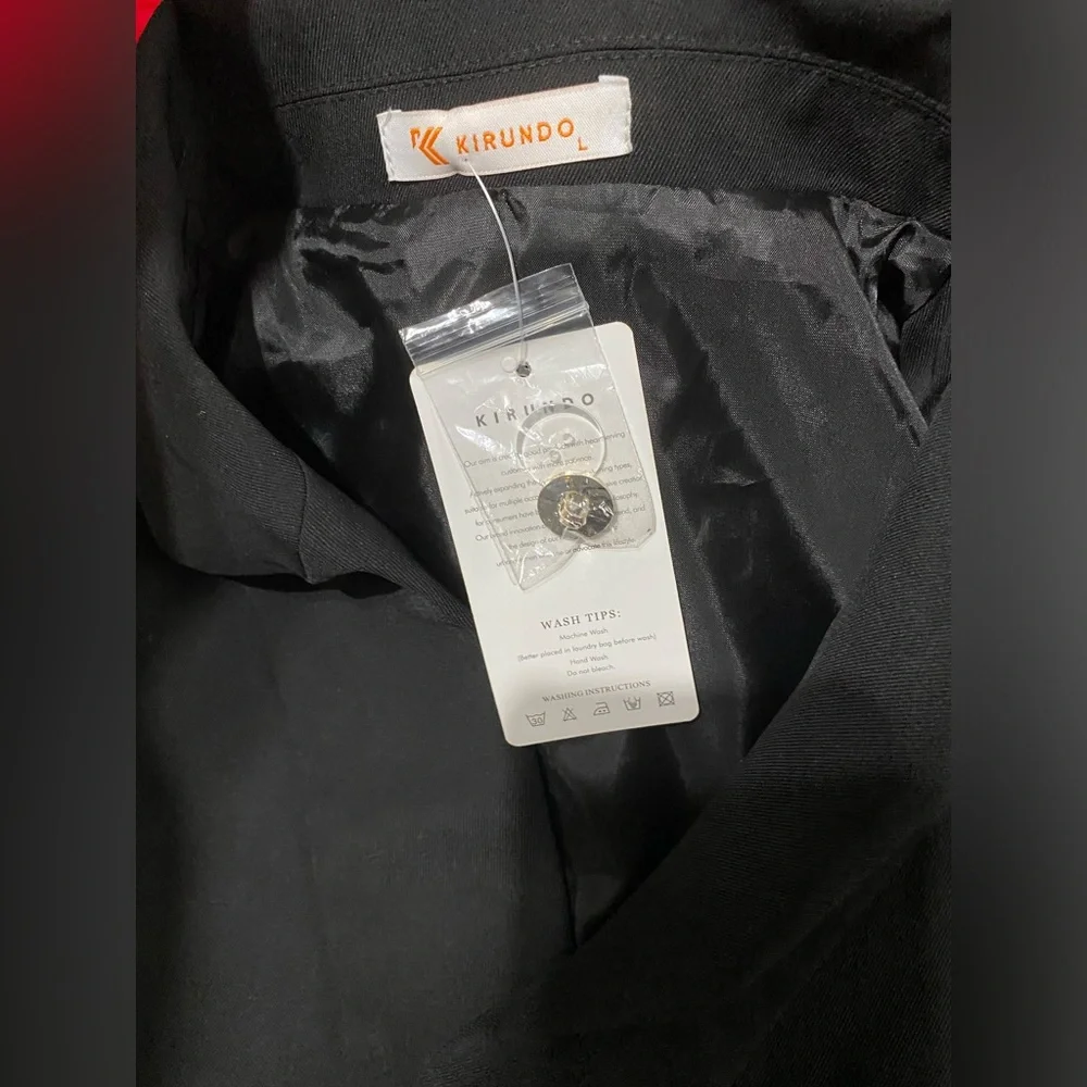 NWT Large Black Skort Suit Measurements in pics Stylish Professional Cute Flare - Picture 9 of 17